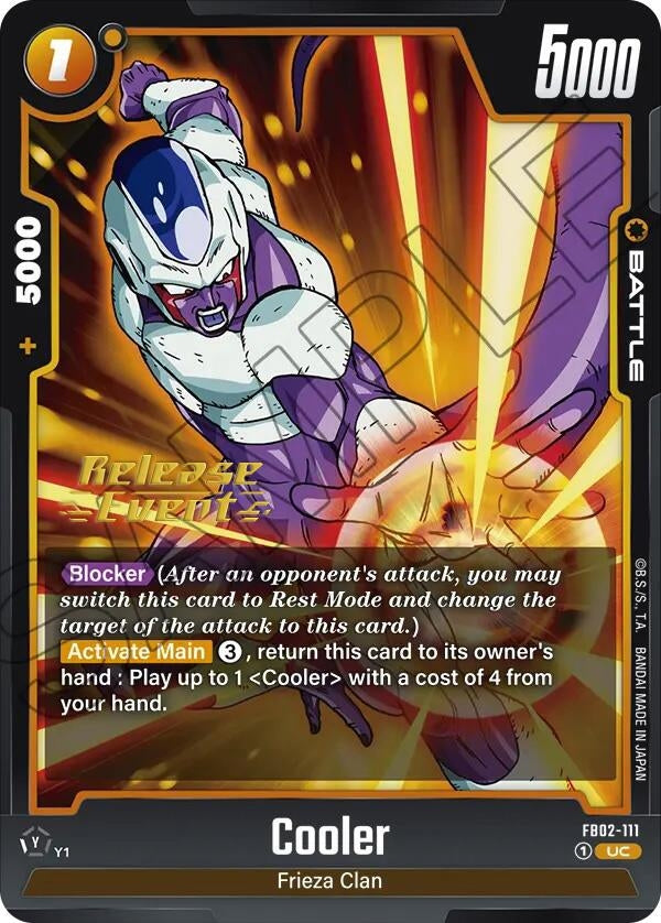Image for Cooler (Blazing Aura Release Event Cards) (FB02-111) - Dragon Ball Super: Fusion World