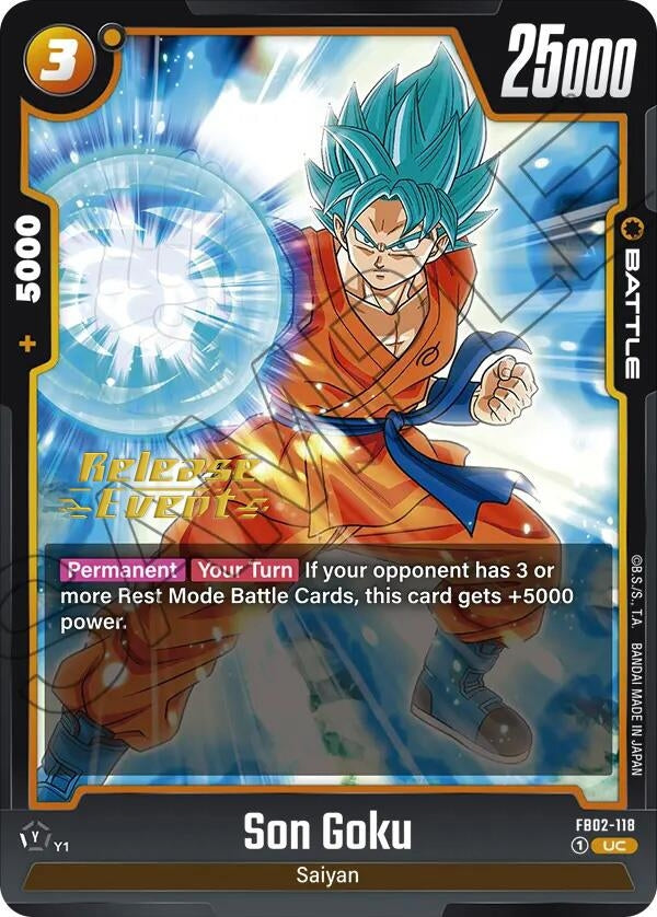 Image for Son Goku - FB02-118 (Blazing Aura Release Event Cards) (FB02-118) - Dragon Ball Super: Fusion World