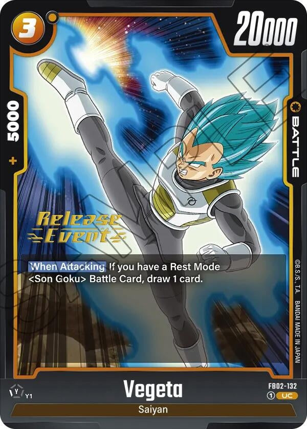 Image for Vegeta - FB02-132 (Blazing Aura Release Event Cards) (FB02-132) - Dragon Ball Super: Fusion World