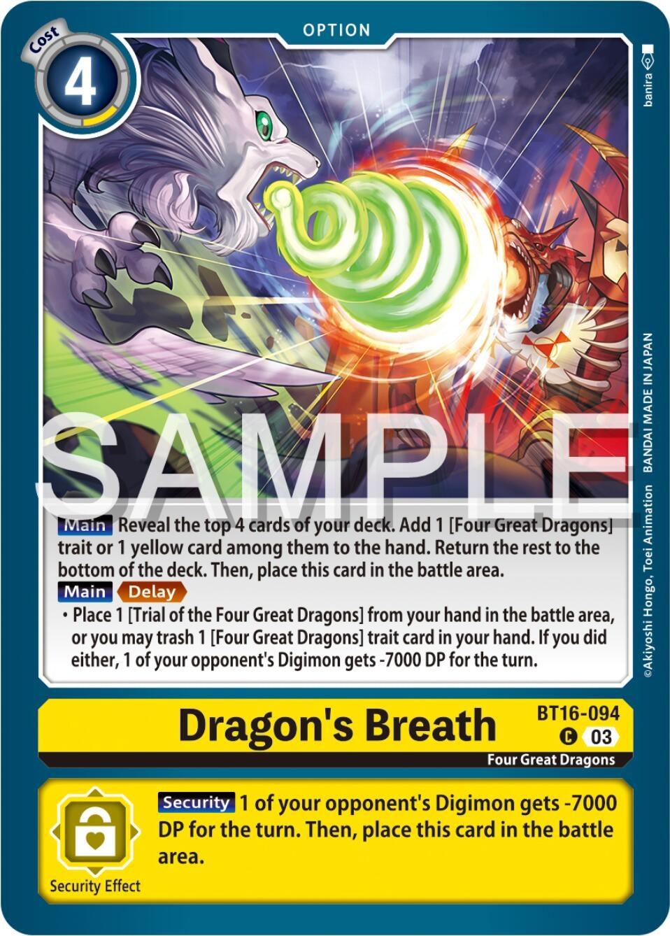 Image for Dragon's Breath (BT16) (16094)