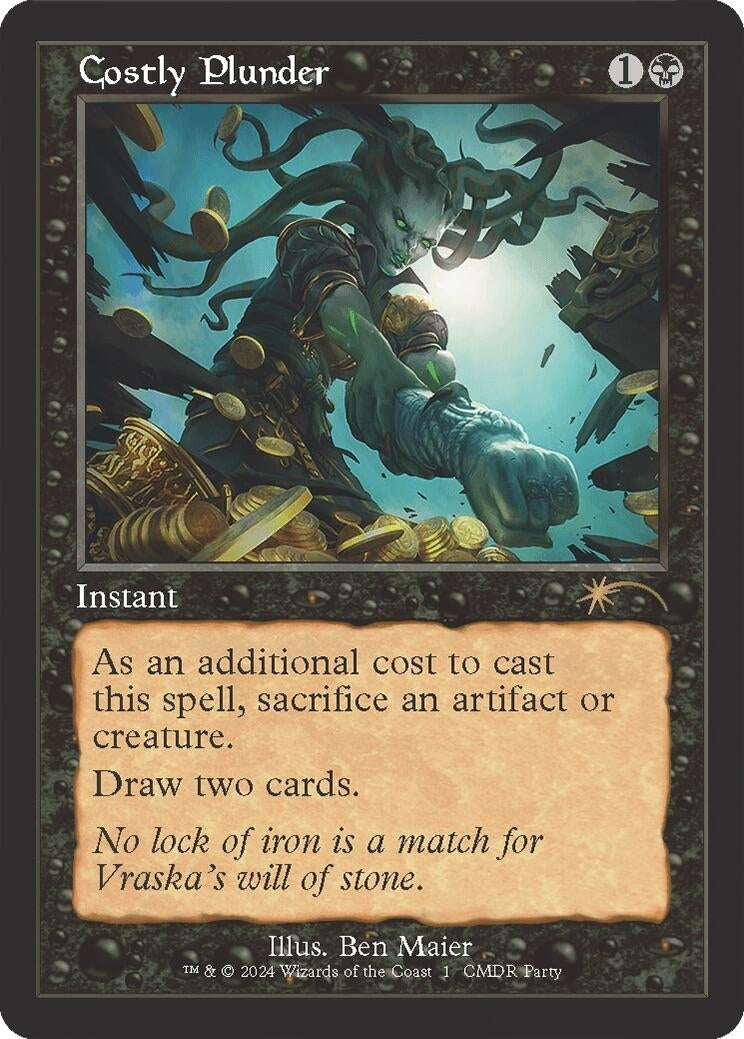 Image for Costly Plunder (Retro Frame) (WPN & Gateway Promos) (1) - Magic: The Gathering