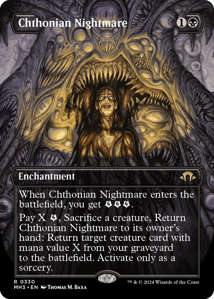 Image for Chthonian Nightmare (Borderless) (Modern Horizons 3) (330) - Magic: The Gathering