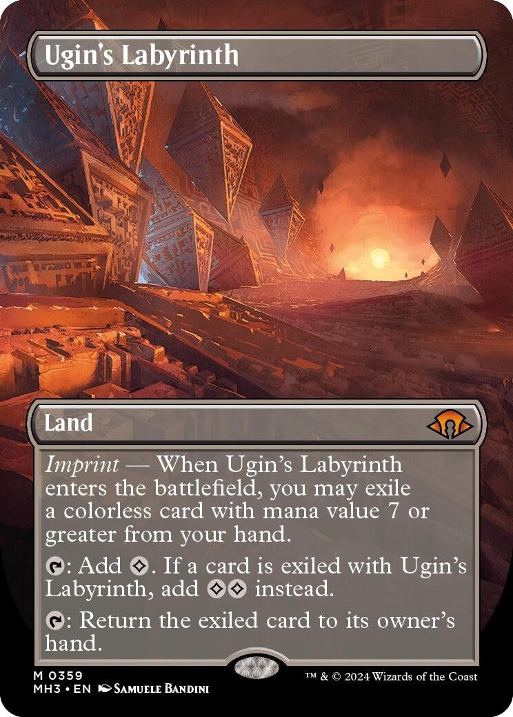 Image for Ugin's Labyrinth (Borderless) (Modern Horizons 3) (359) - Magic: The Gathering