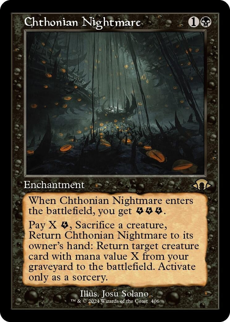 Image for Chthonian Nightmare (Retro Frame) (Modern Horizons 3) (406) - Magic: The Gathering