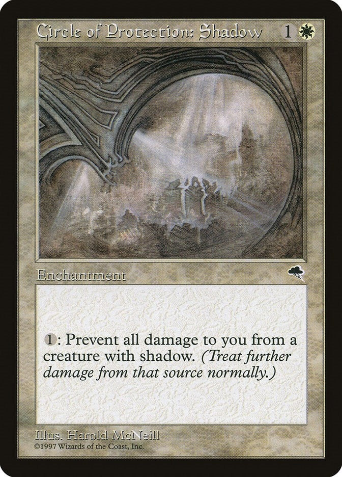 Image for Circle of Protection: Shadow (Tempest) (12) - Magic: The Gathering