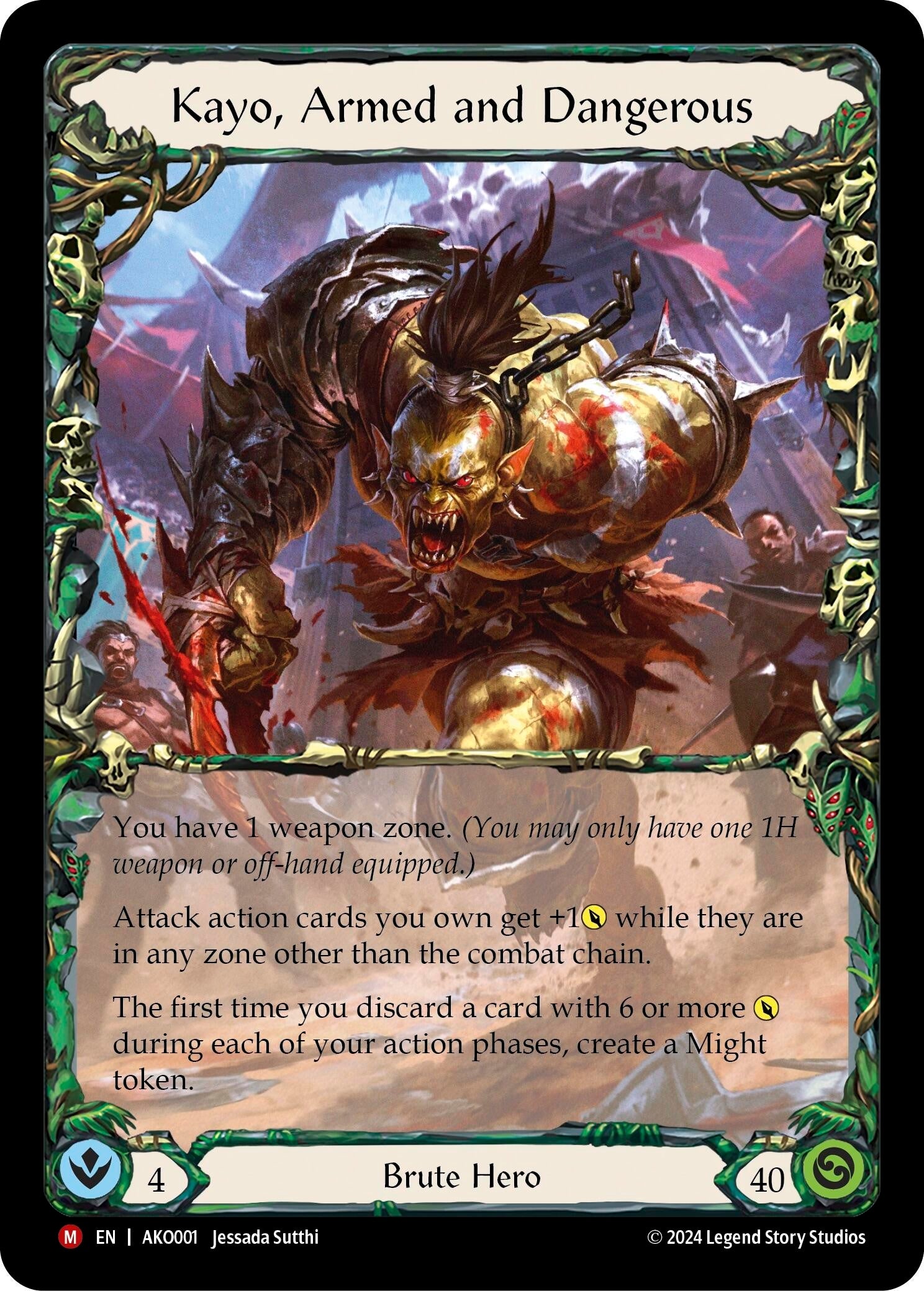 Image for Kayo, Armed and Dangerous (Armory Deck: Kayo) (AKO001) - Flesh and Blood TCG
