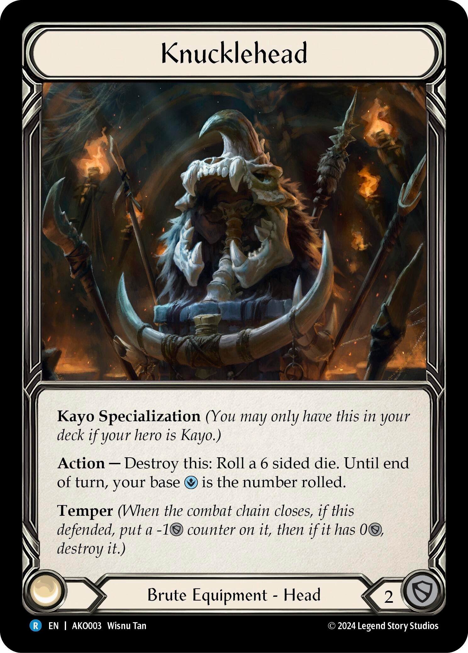 Image for Knucklehead (Armory Deck: Kayo) (AKO003) - Flesh and Blood TCG