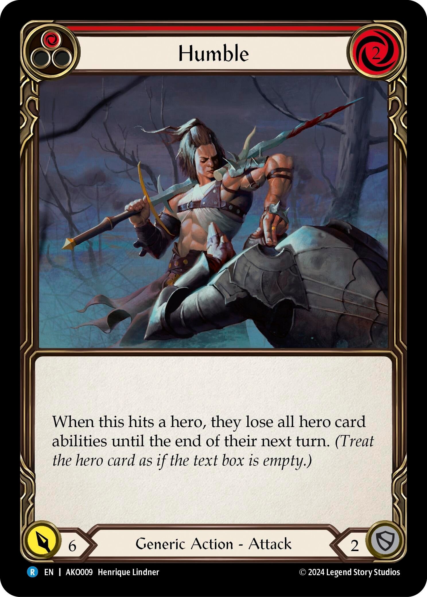 Image for Humble (Red) (Armory Deck: Kayo) (AKO009) - Flesh and Blood TCG