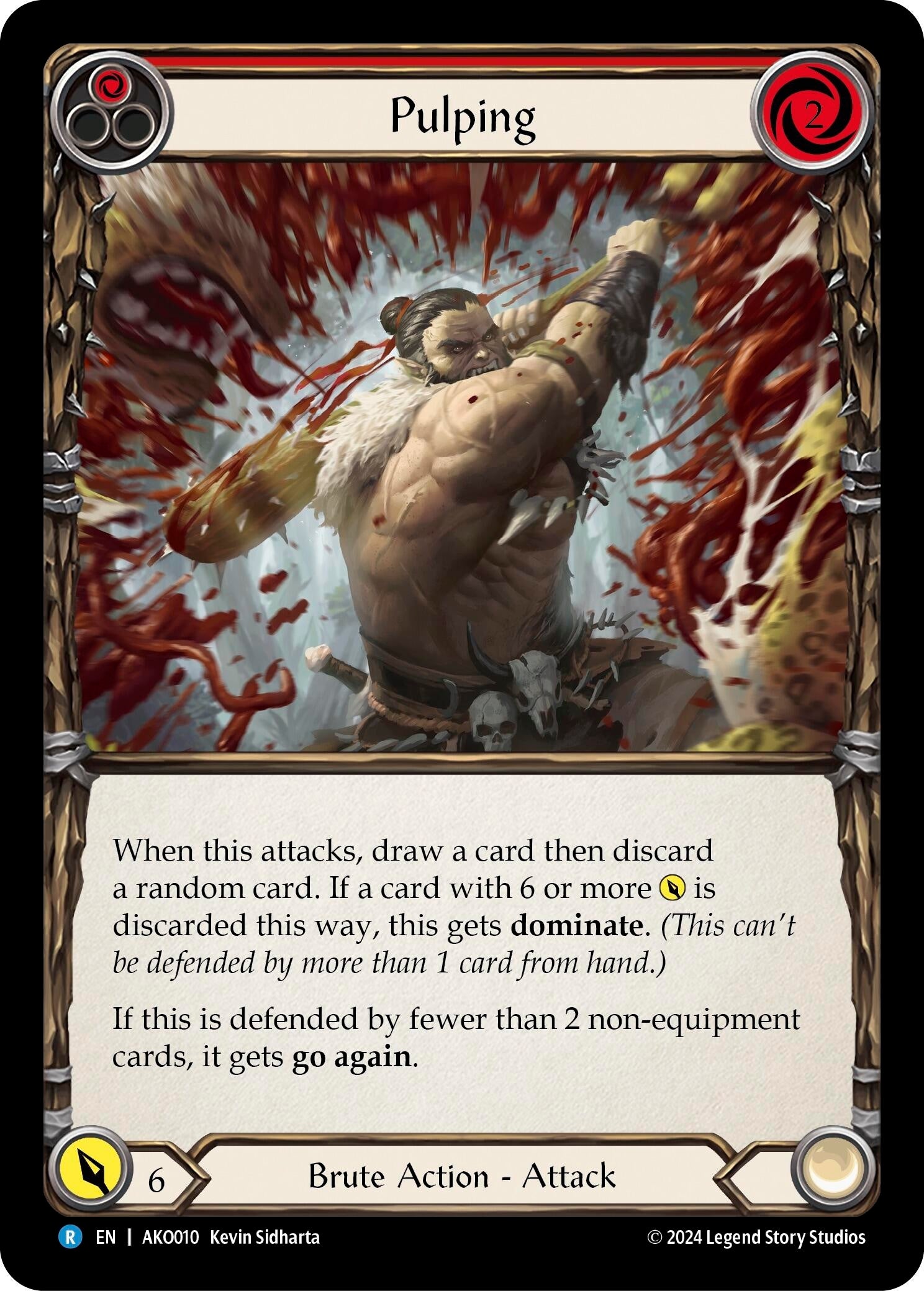 Image for Pulping (Red) (Armory Deck: Kayo) (AKO010) - Flesh and Blood TCG