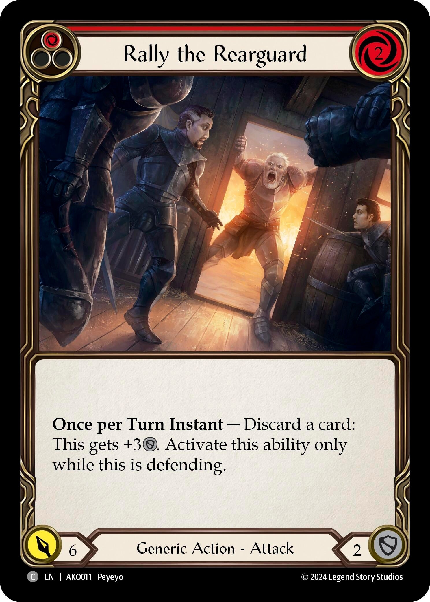Image for Rally the Rearguard (Red) (Armory Deck: Kayo) (AKO011) - Flesh and Blood TCG