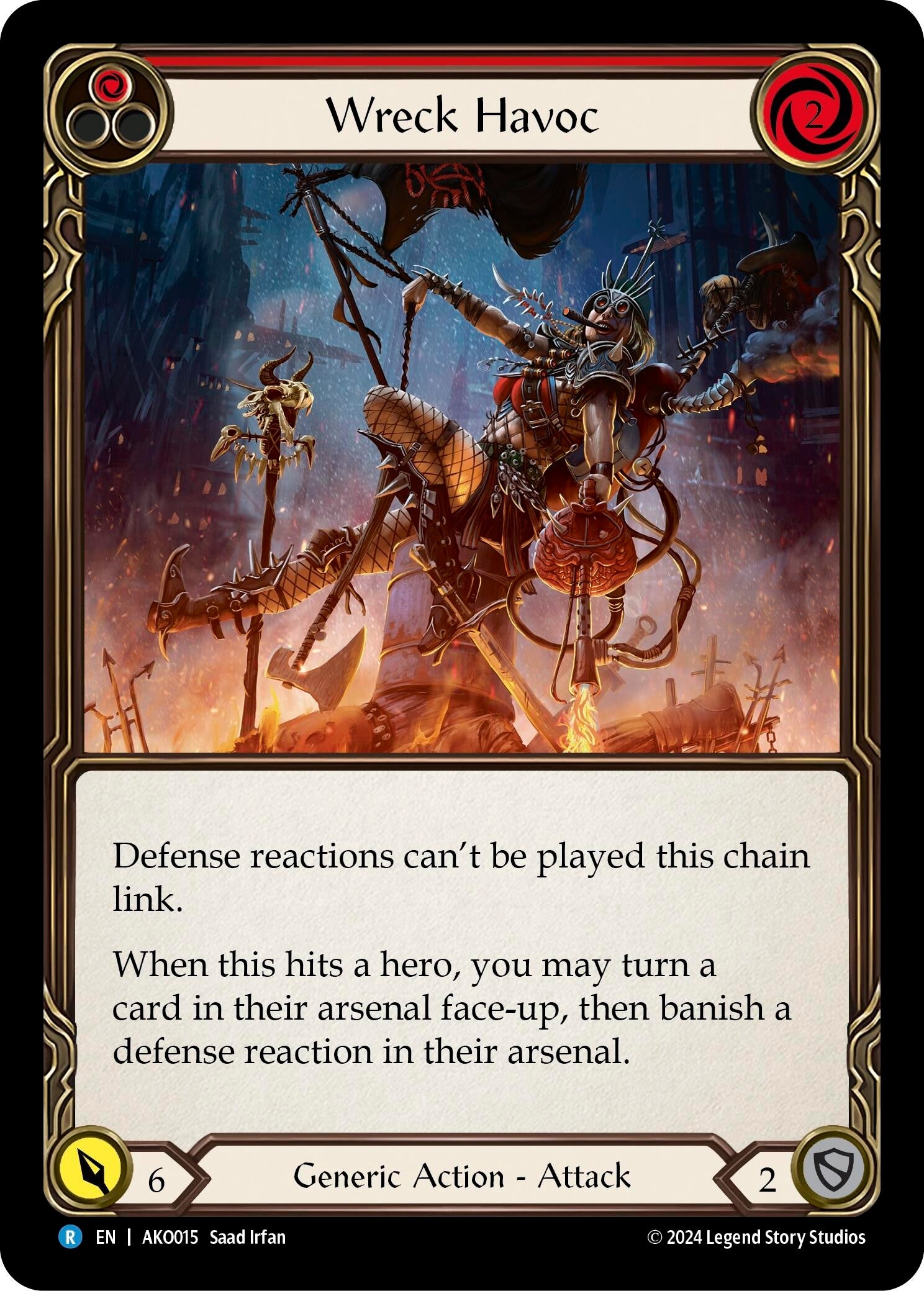 Image for Wreck Havoc (Red) (Armory Deck: Kayo) (AKO015) - Flesh and Blood TCG