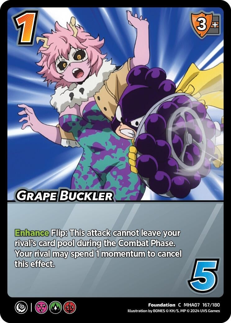 Image for Grape Buckler (UniVersus: My Hero Academia: Girl Power) (167/180) - UniVersus