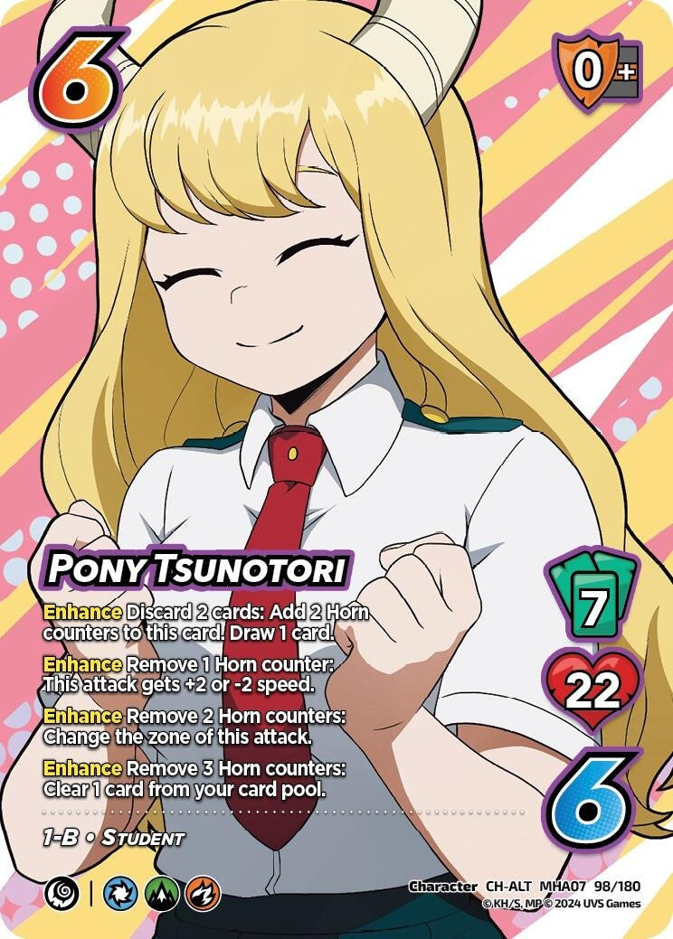 Image for Pony Tsunotori (Alternate Art) (UniVersus: My Hero Academia: Girl Power) (98/180) - UniVersus