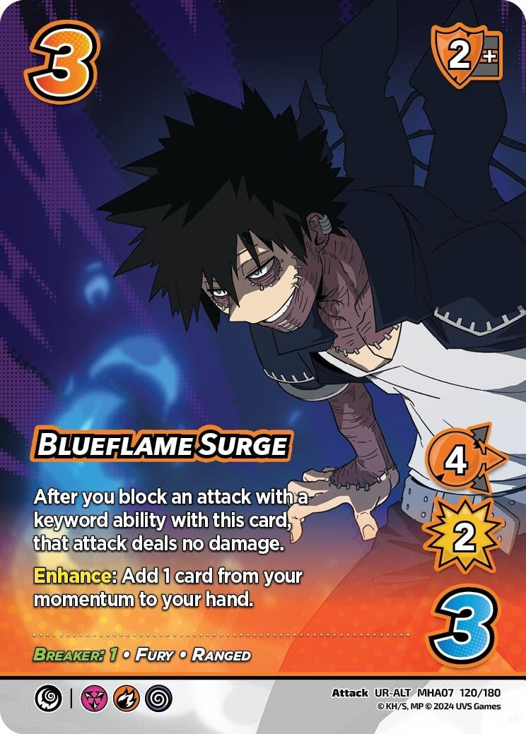 Image for Blueflame Surge (Alternate Art) (UniVersus: My Hero Academia: Girl Power) (120/180) - UniVersus