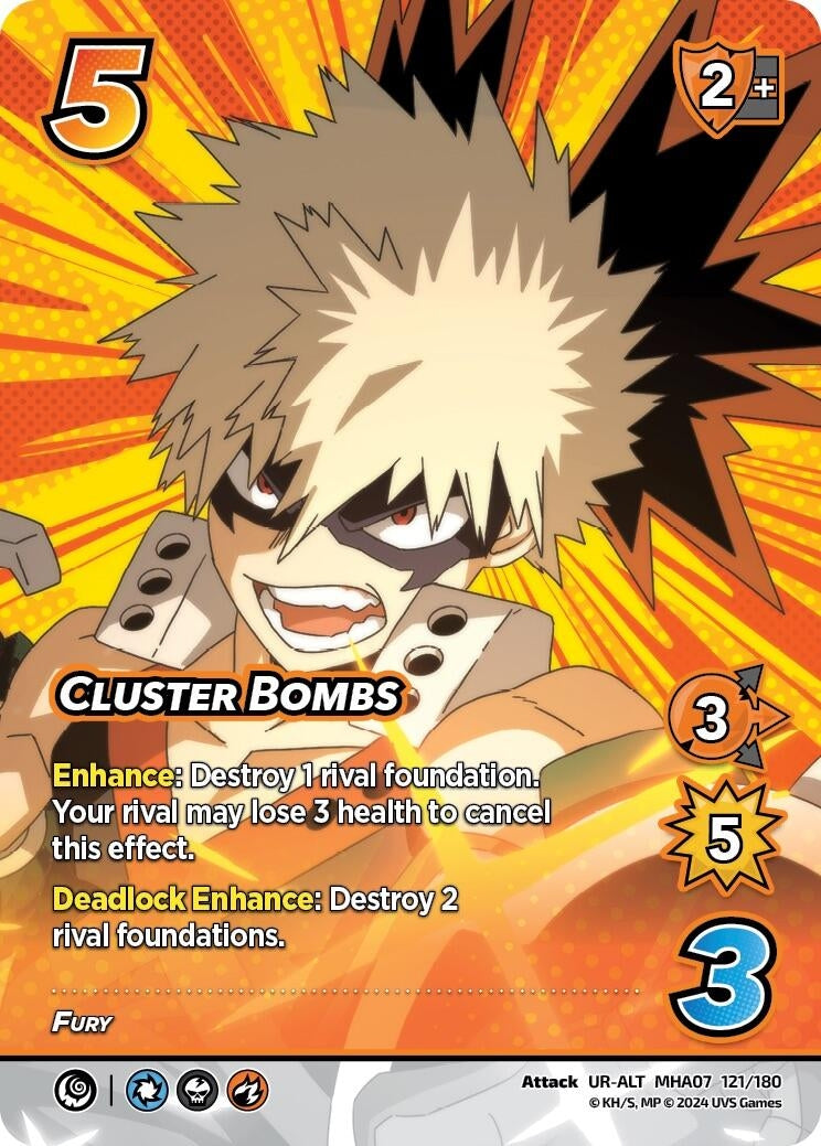 Image for Cluster Bombs (Alternate Art) (UniVersus: My Hero Academia: Girl Power) (121/180) - UniVersus