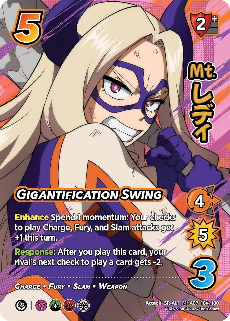 Image for Gigantification Swing (Alternate Art) (UniVersus: My Hero Academia: Girl Power) (184/180) - UniVersus