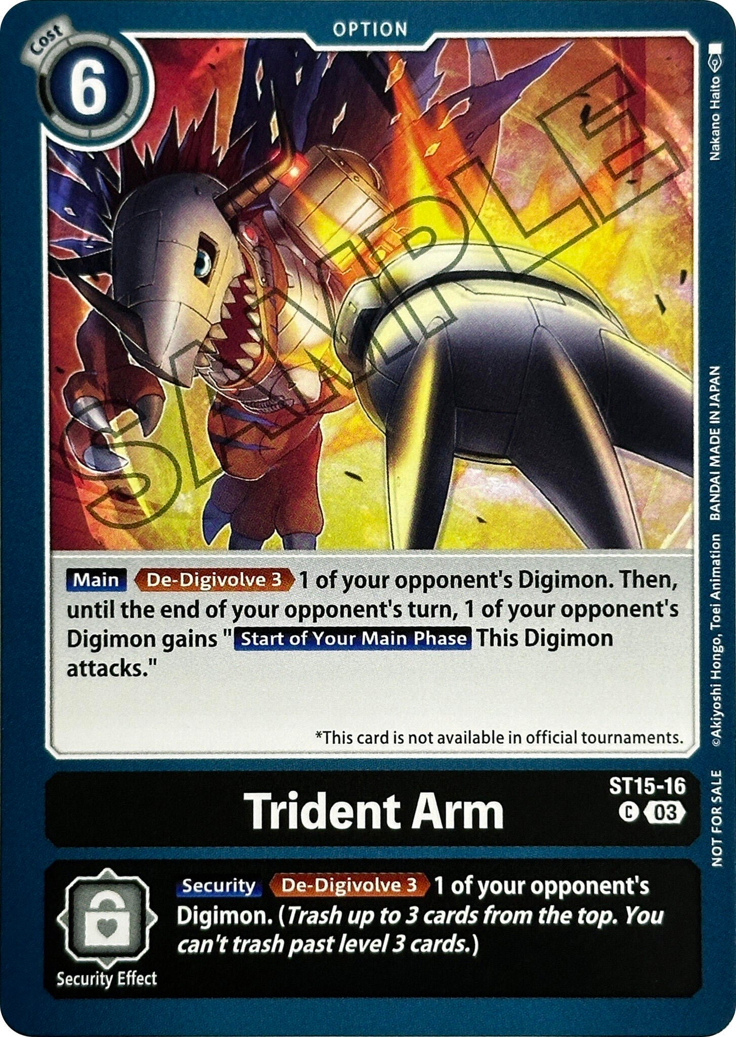Image for Trident Arm (Demo Deck Exclusive) (ST-15) (ST15-16 C) - Digimon Card Game