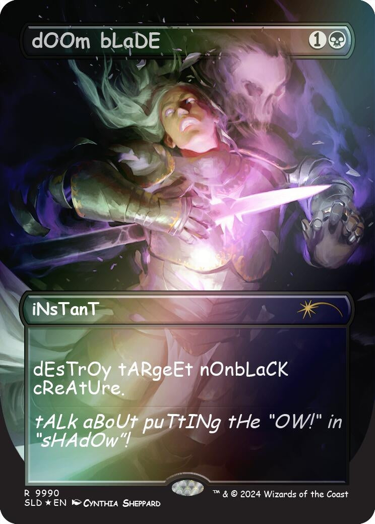Image for dOOm bLaDE (Rainbow Foil) (Secret Lair Drop Series) (9990) - Magic: The Gathering