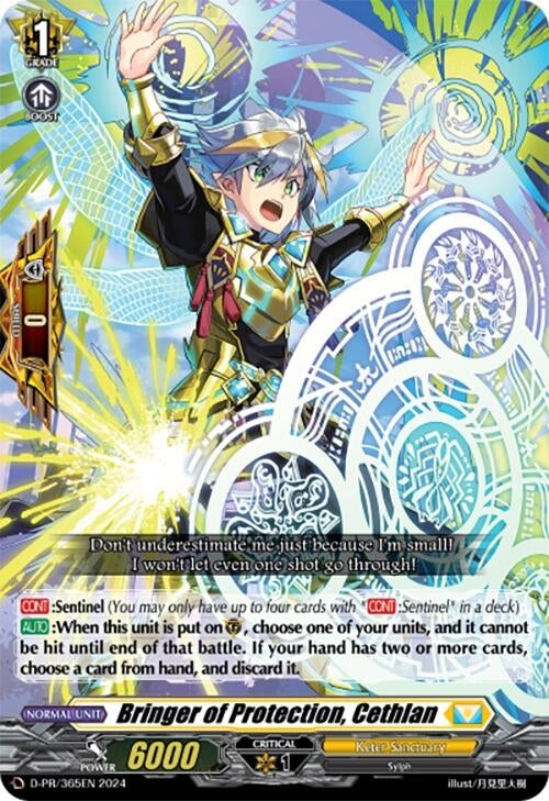 Image for Bringer of Protection, Cethlan (D Promo Cards) (D-PR/365EN) - Cardfight Vanguard
