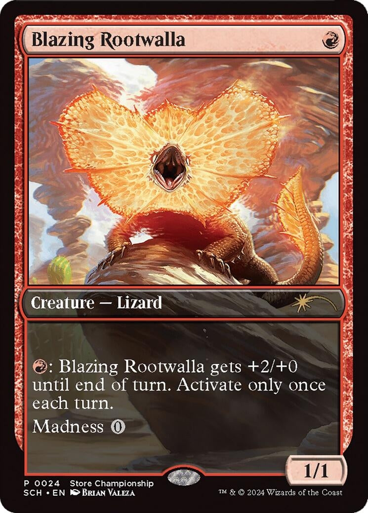 Image for Blazing Rootwalla (Game Day & Store Championship Promos) (24) - Magic: The Gathering