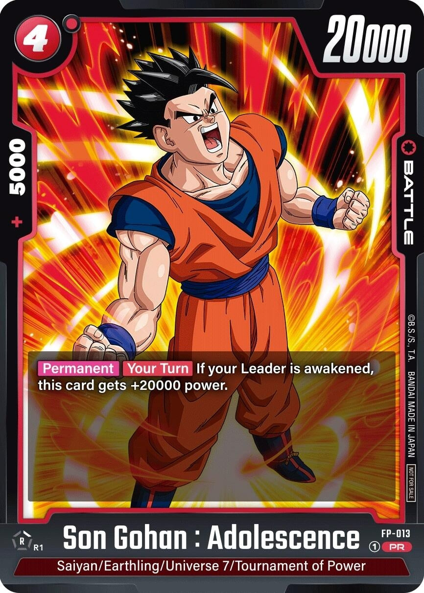 Image for Son Gohan : Adolescence - FP-013 (Fusion World Promotion Cards and Packs) (FP-013) - Dragon Ball Super: Fusion World