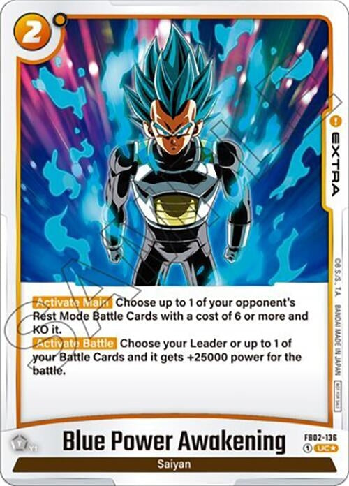 Image for Blue Power Awakening - FB02-136 (Tournament Pack 02) (Tournament and Championship Promos) (FB02-136) - Dragon Ball Super: Fusion World