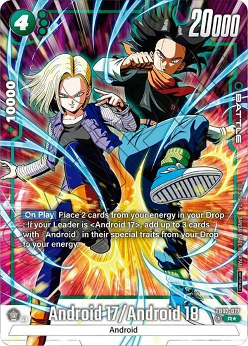 Image for Android 17/Android 18 - FB02-077 (Tournament Pack -Winner- 02) (Tournament and Championship Promos) (FB02-077) - Dragon Ball Super: Fusion World