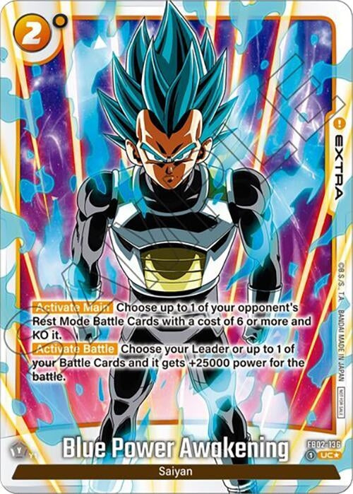 Image for Blue Power Awakening - FB02-136 (Tournament Pack -Winner- 02) (Tournament and Championship Promos) (FB02-136) - Dragon Ball Super: Fusion World