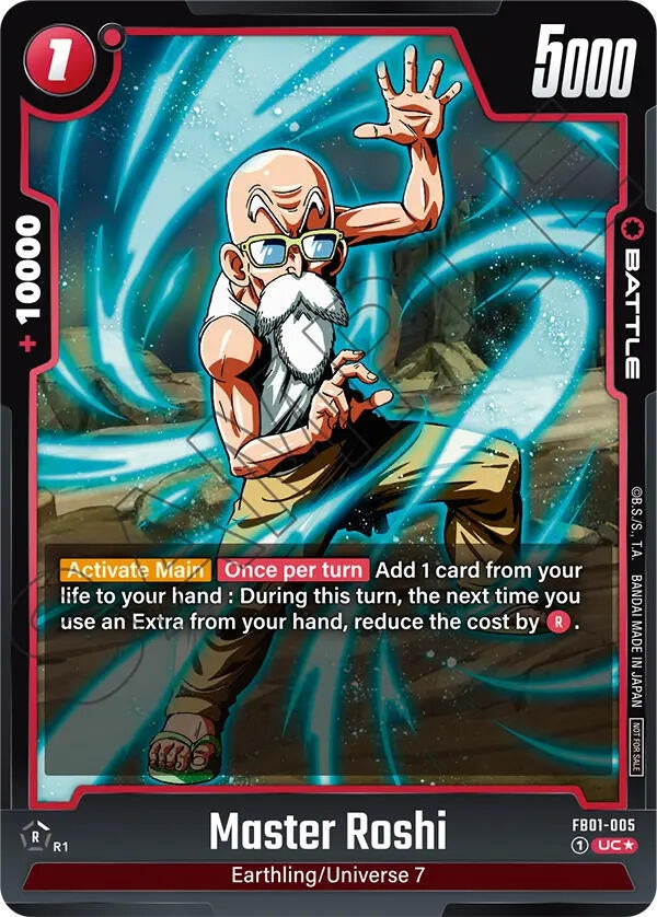 Image for Master Roshi - FB01-005 (Championship Pack 01) (Tournament and Championship Promos) (FB01-005) - Dragon Ball Super: Fusion World