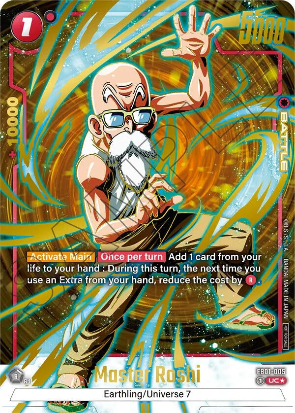 Image for Master Roshi - FB01-005 (Championship Pack 01) (Gold) (Tournament and Championship Promos) (FB01-005) - Dragon Ball Super: Fusion World