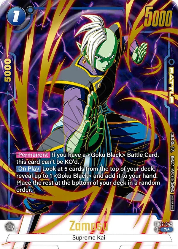 Image for Zamasu - FB02-042 (Championship Pack 01) (Gold) (Tournament and Championship Promos) (FB02-042) - Dragon Ball Super: Fusion World