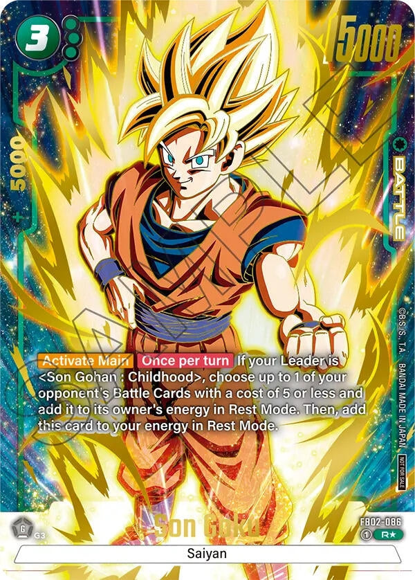 Image for Son Goku - FB02-086 (Championship Pack 01) (Gold) (Tournament and Championship Promos) (FB02-086) - Dragon Ball Super: Fusion World
