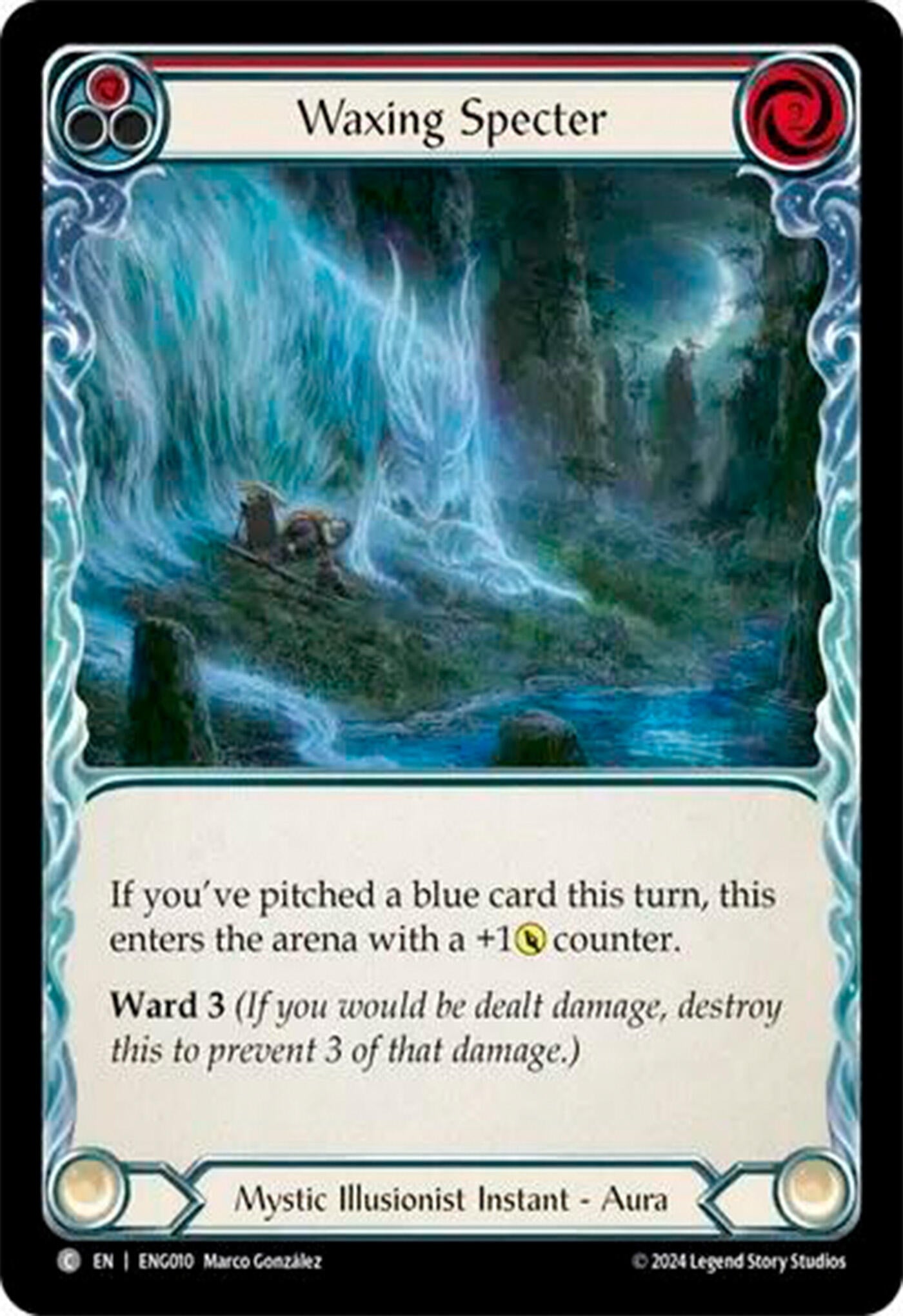 Image for Waxing Specter (Blitz Deck: Part the Mistveil - Enigma) (ENG010) - Flesh and Blood TCG