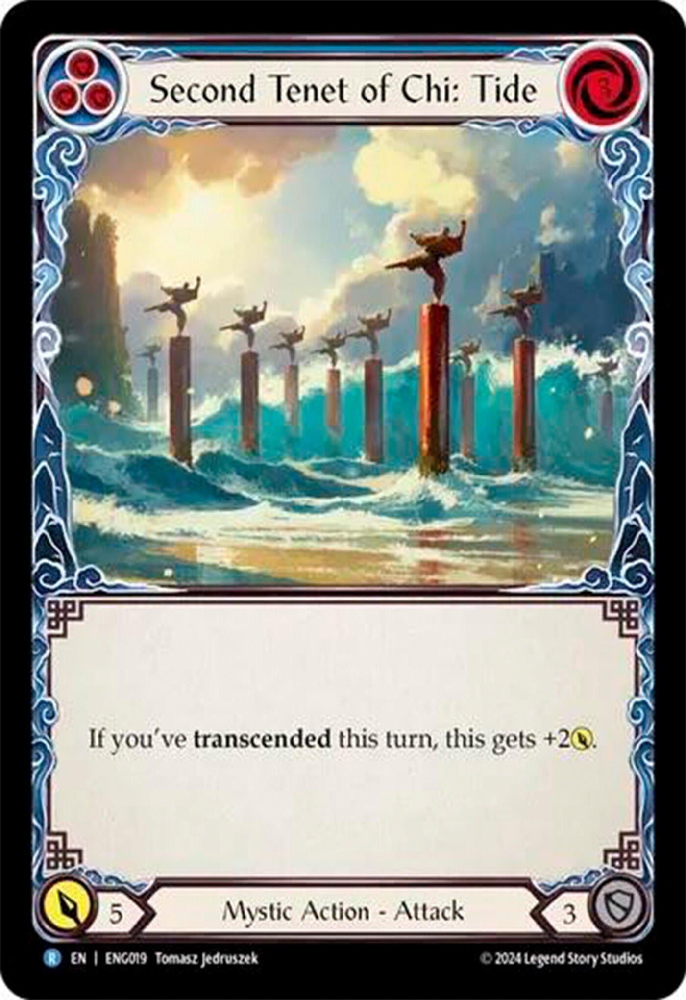 Image for Second Tenet of Chi: Tide (Blitz Deck: Part the Mistveil - Enigma) (ENG019) - Flesh and Blood TCG