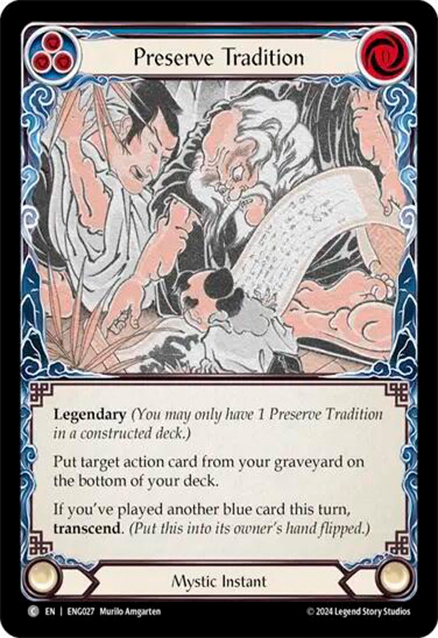 Image for Preserve Tradition (Blitz Deck: Part the Mistveil - Enigma) (ENG027) - Flesh and Blood TCG
