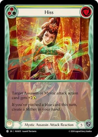 Image for Hiss (Yellow) (Blitz Deck: Part the Mistveil - Nuu) (NUU015) - Flesh and Blood TCG