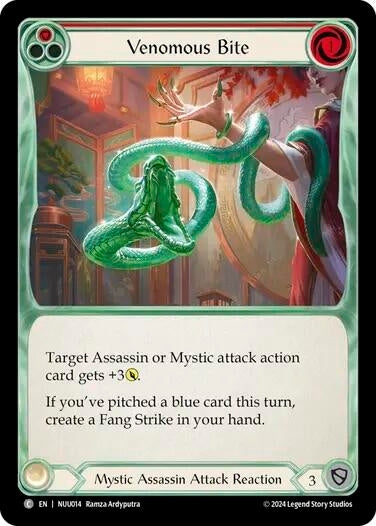 Image for Venomous Bite (Blitz Deck: Part the Mistveil - Nuu) (NUU014) - Flesh and Blood TCG