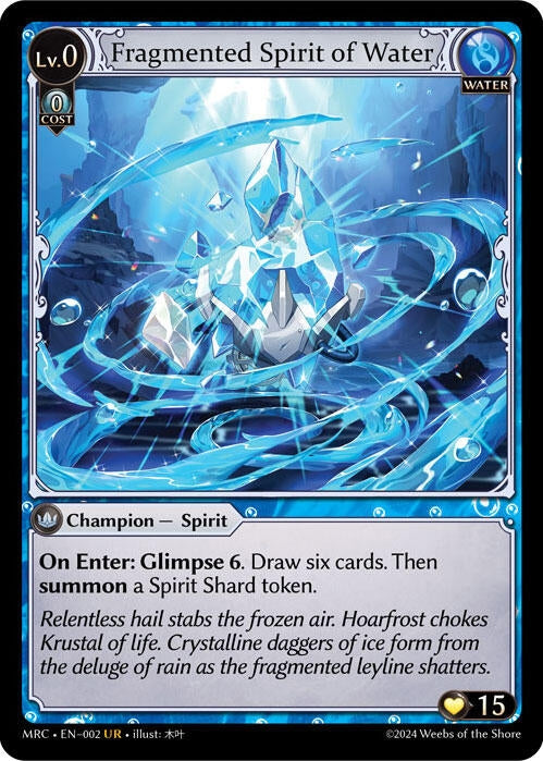 Image for Fragmented Spirit of Water (Mercurial Heart) (002) - Grand Archive TCG