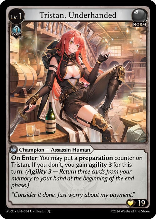 Image for Tristan, Underhanded (Mercurial Heart) (004) - Grand Archive TCG