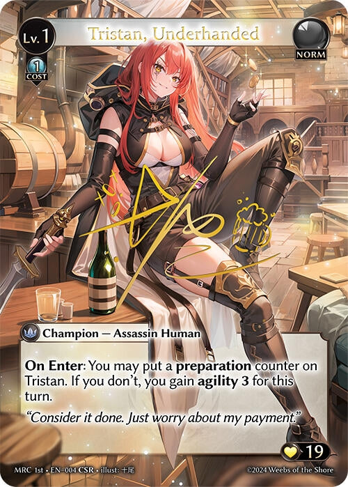 Image for Tristan, Underhanded (CSR) (Mercurial Heart) (004) - Grand Archive TCG