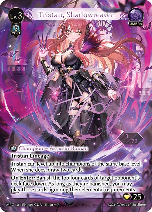 Image for Tristan, Shadowreaver (CUR) (Mercurial Heart) (006) - Grand Archive TCG