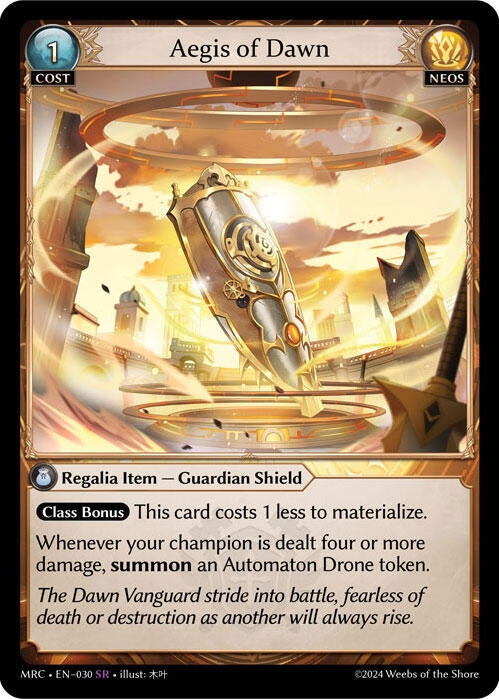 Image for Aegis of Dawn (Mercurial Heart) (030) - Grand Archive TCG