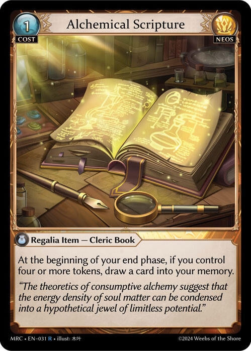 Image for Alchemical Scripture (Mercurial Heart) (031) - Grand Archive TCG