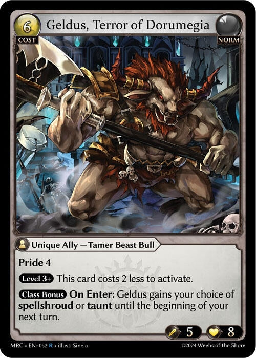 Image for Geldus, Terror of Dorumegia (Mercurial Heart) (052) - Grand Archive TCG