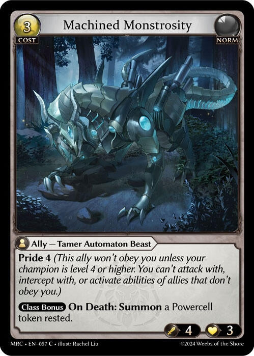 Image for Machined Monstrosity (Mercurial Heart) (057) - Grand Archive TCG