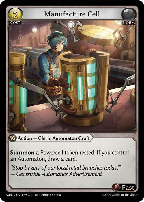 Image for Manufacture Cell (Mercurial Heart) (059) - Grand Archive TCG