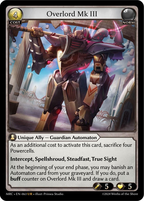 Image for Overlord Mk III (Mercurial Heart) (063) - Grand Archive TCG