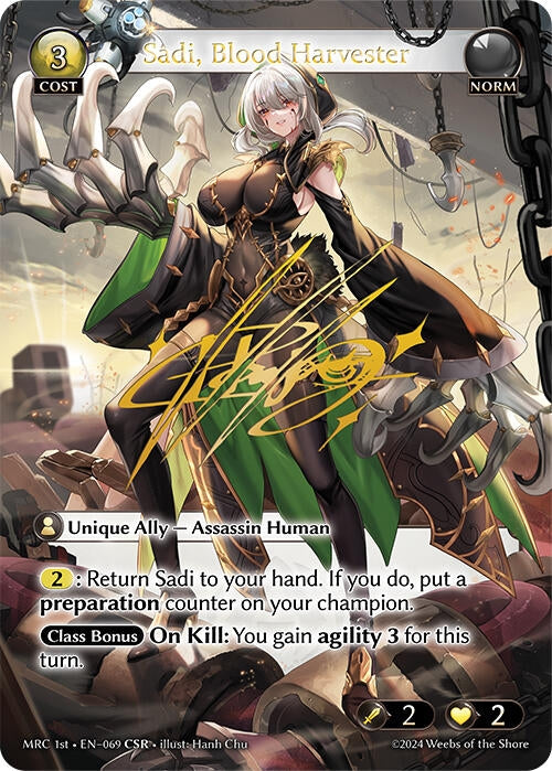 Image for Sadi, Blood Harvester (CSR) (Mercurial Heart) (069) - Grand Archive TCG