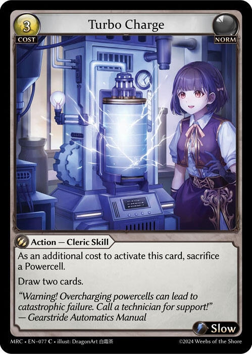 Image for Turbo Charge (Mercurial Heart) (077) - Grand Archive TCG
