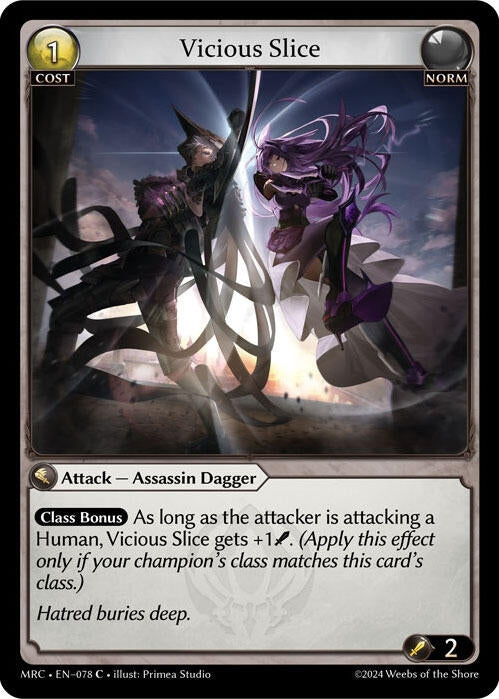 Image for Vicious Slice (Mercurial Heart) (078) - Grand Archive TCG